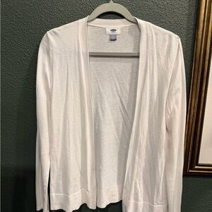 Old Navy Women's Cream Cardigan Sweater
